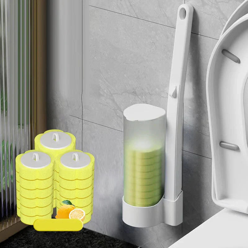 ⚡50K+ VENDUTI!🚽💦Gadget Pulizia Senza Mani🧽Strumento Usa e Getta per WC