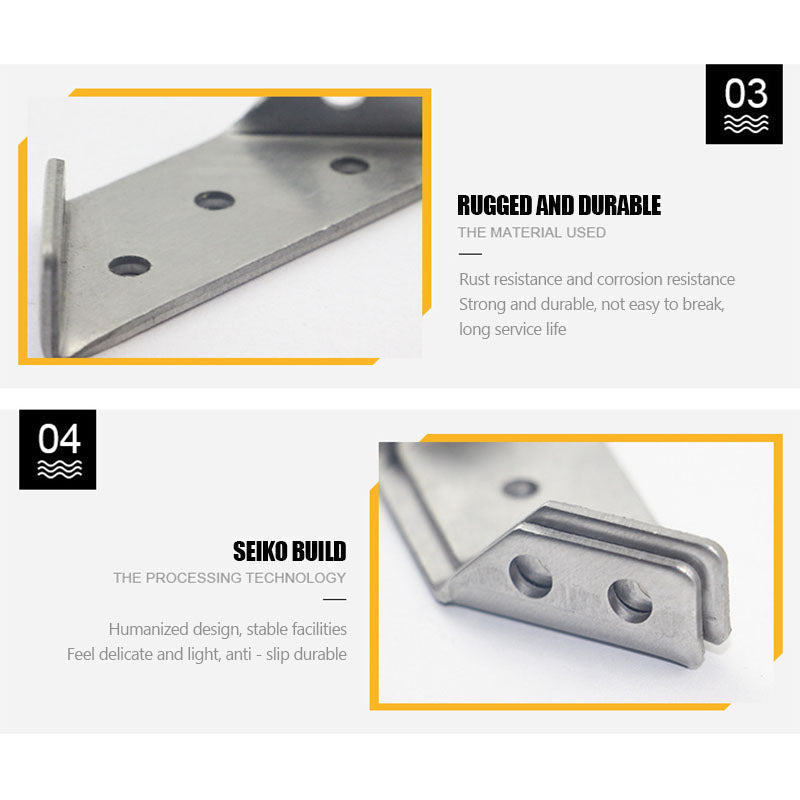 Staffe Angolari Universali per Mobili (Set da 4 Pezzi)