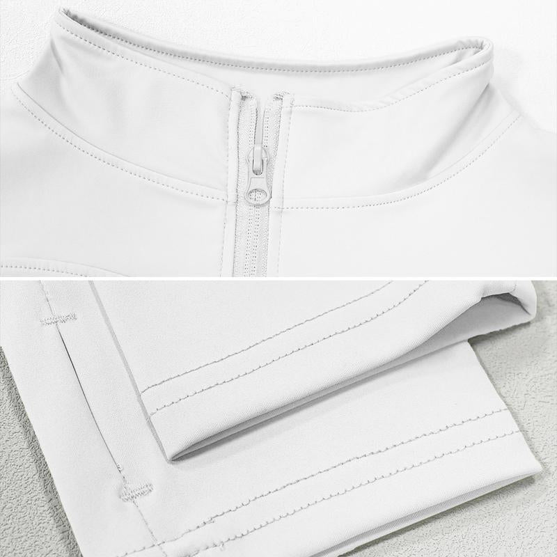 Giacca sportiva da donna a maniche lunghe con zip completa
