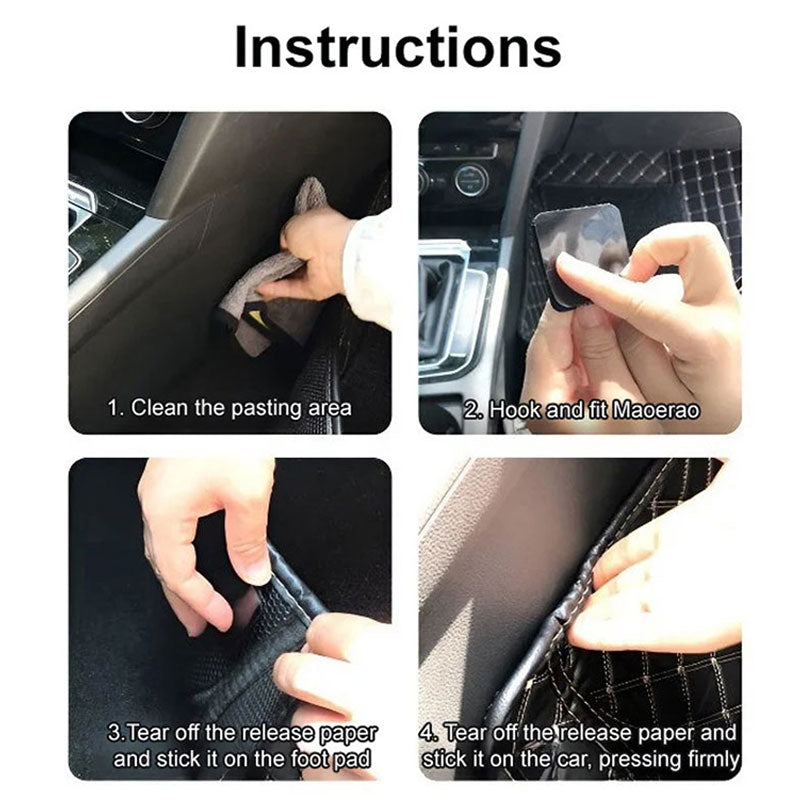 20 Clip Adesive Fissaggio Tappetini Auto