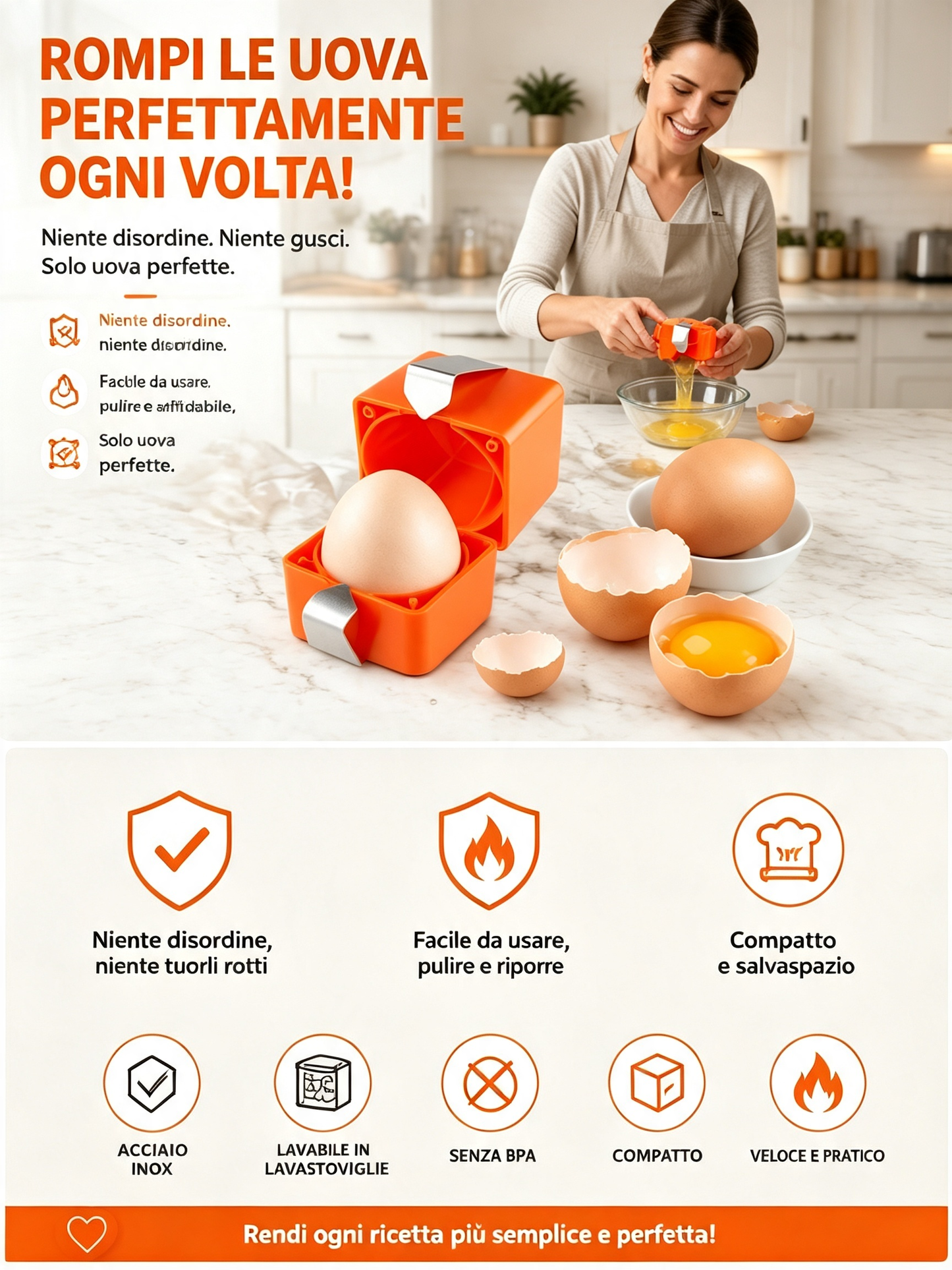 🍳 Rompiuova Rapido – Apri Centinaia di Uova in Modo Più Veloce e Pulito 🔥