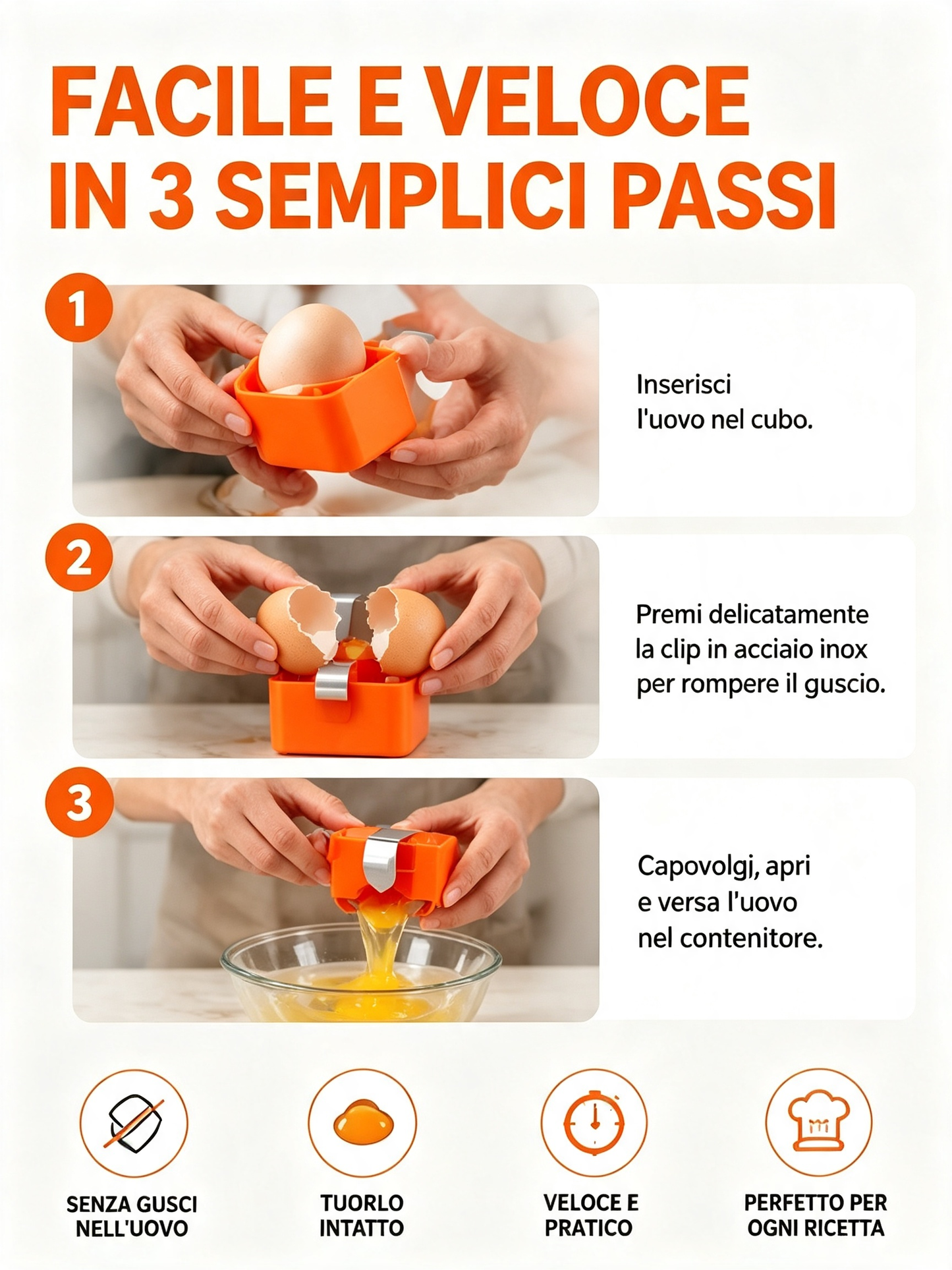 🍳 Rompiuova Rapido – Apri Centinaia di Uova in Modo Più Veloce e Pulito 🔥