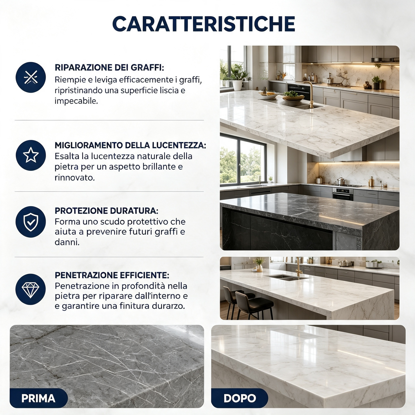 🥳 HOT SALE 2026 🥳💞 50K+ VENDUTI! 🔧✨ 50% OFF! Agente Riparatore per Graffi su Piani in Pietra – Riempie e leviga i graffi, ripristina la lucentezza. Niente sostituzioni – ripara e proteggi! 🛡️💎