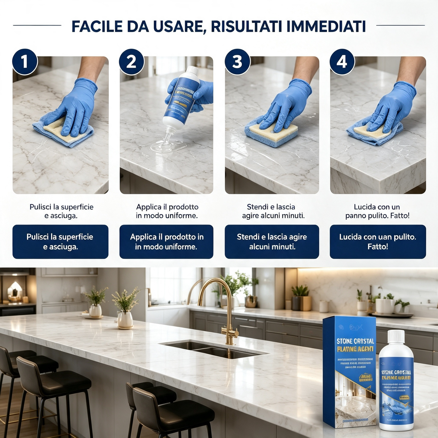 🥳 HOT SALE 2026 🥳💞 50K+ VENDUTI! 🔧✨ 50% OFF! Agente Riparatore per Graffi su Piani in Pietra – Riempie e leviga i graffi, ripristina la lucentezza. Niente sostituzioni – ripara e proteggi! 🛡️💎