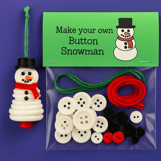 Set Fai-da-Te per Creare Decorazioni di Natale con i Bottoni