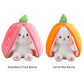🍓Coniglietto Fragola si Trasforma in Coniglietto🎀 Peluche Frutto Bambola🐰