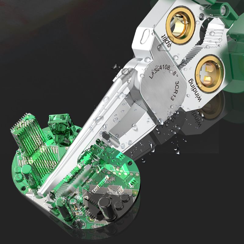 🔥Forbici spelafili multifunzionali 8 in 1 con test elettrico