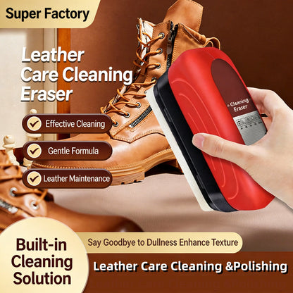 ✨ Spazzola multiuso per la cura della pelle con detergente integrato – Dì Addio a macchie e sporco sulle superfici in pelle! 🚫 Formula integrata, senza residui, adatta per divani, scarpe e sedili auto 🚗 ✨