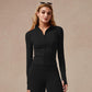 Giacca sportiva da donna a maniche lunghe con zip completa