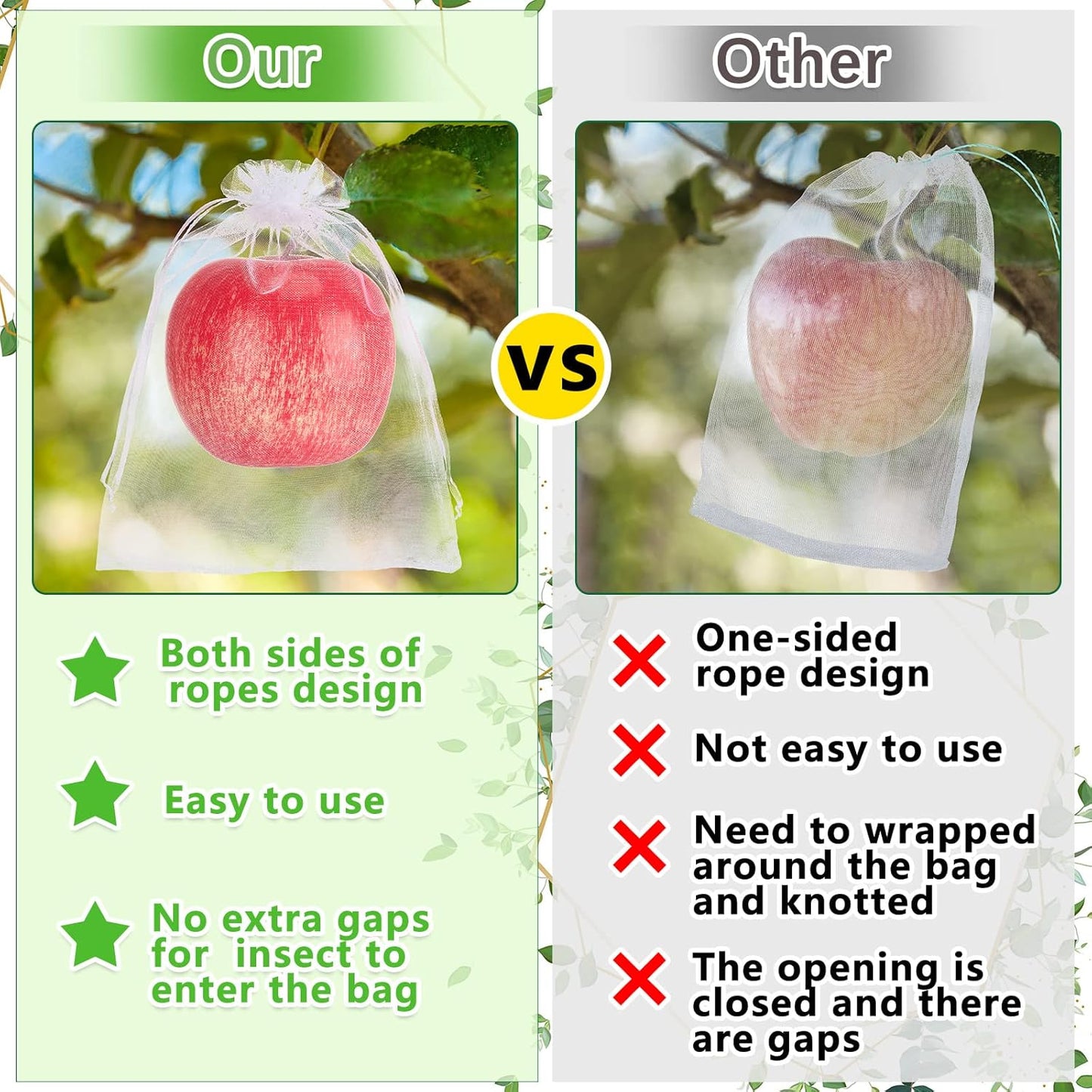 Sacchetti protettivi per la frutta
