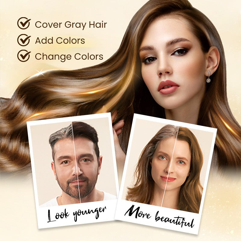 🎅Prevendita natalizia-50%OFF🎁Shampoo colorante per capelli naturali a lunga durata