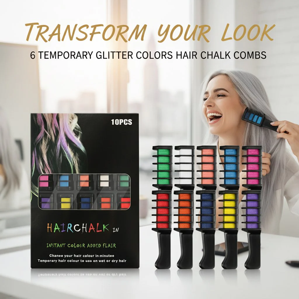 Pettine di gesso per tinture temporanee per capelli