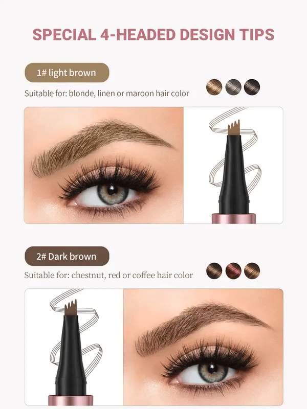 🥳SUPER OFFERTA 2026🥳💞OLTRE 50.000 VENDUTE!💥🖌️Matita sopracciglia effetto microblading 3D. Punta a 4 denti per tratti naturali effetto pelo, resistente all’acqua e alle sbavature, tenuta 24h.