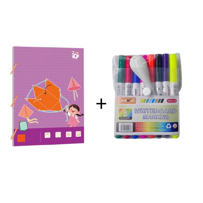 Libro di apprendimento della geometria 3D con la corda da tirare