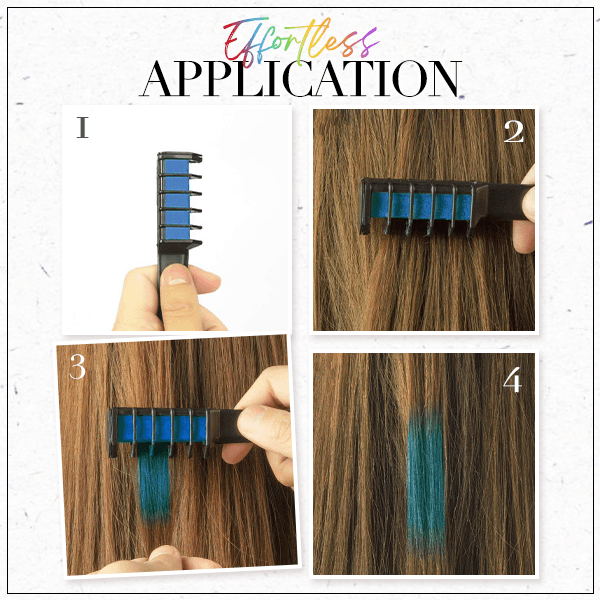Pettine di gesso per tinture temporanee per capelli