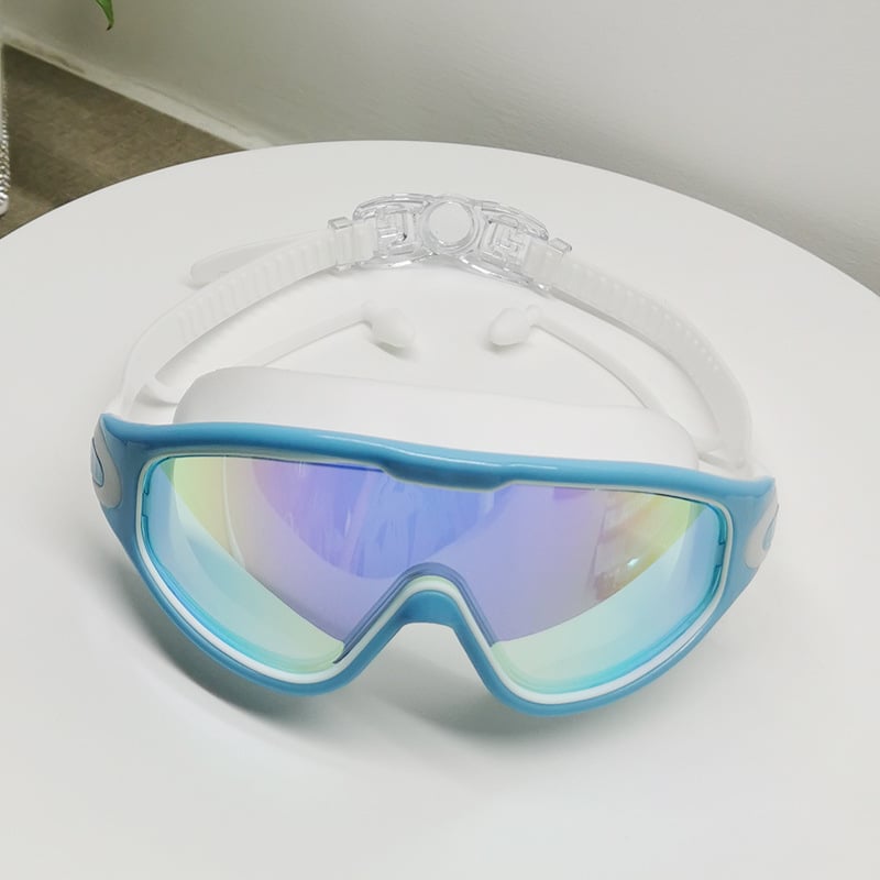 Occhialini da Nuoto Visione Ampia Panoramica, Lenti Antiappannamento e Protezione UV