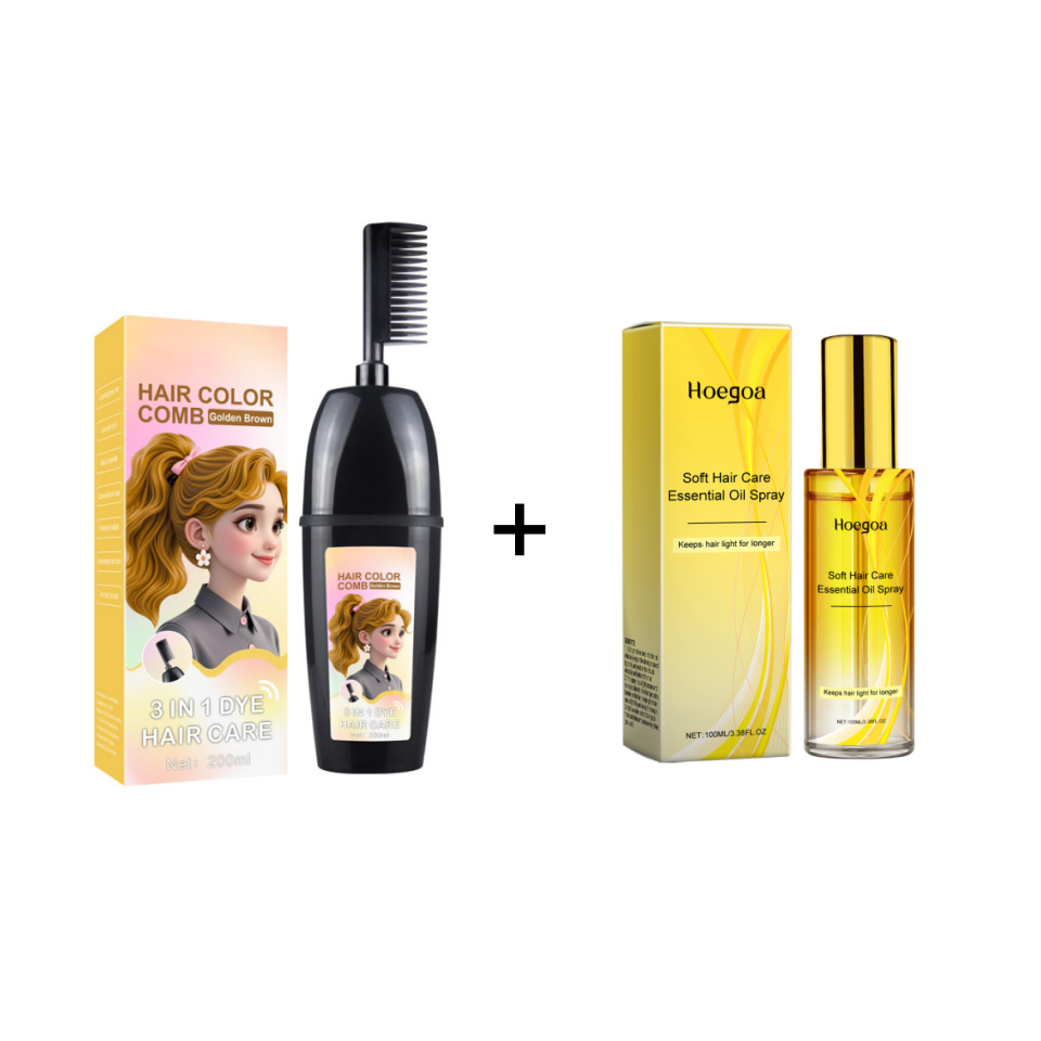 💇‍♀️ Pettine per tintura 3 in 1 | Colora, sfuma e applica in un unico gesto – Facile da usare a casa