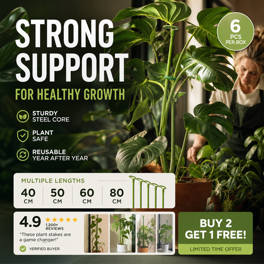 Supporto semicircolare per piante per prevenire la caduta dei fiori, adatto per ortensie, rose, monstera, piante in vaso da interno e ortaggi da giardino.