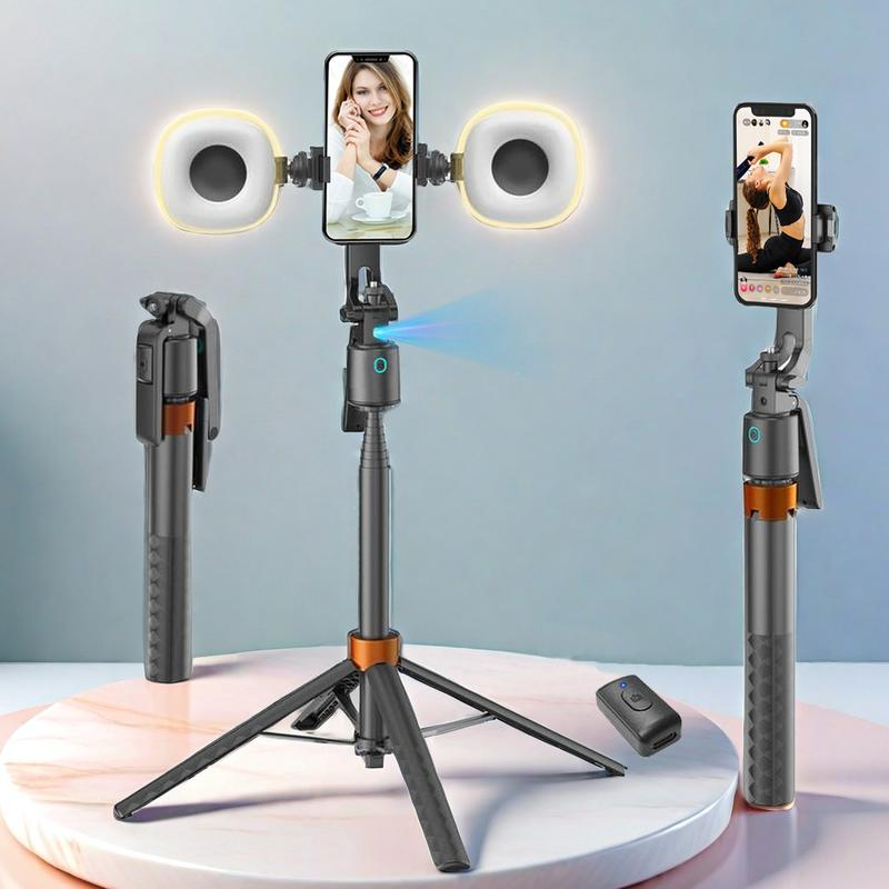 📱 Selfie stick intelligente da 180 cm con riconoscimento automatico del volto – Filma e scatta foto con più libertà