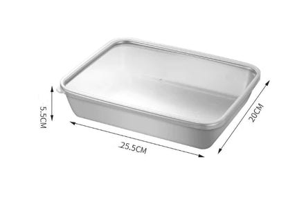 🔥2024-Hot Sale🎁-49% OFF-Stainless Steel Square Plate（With Lid）