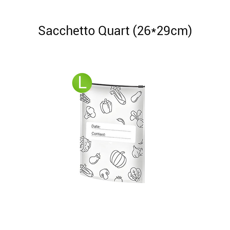 🔥Best seller mondiale🍗 Offerta limitata! Compra 3 e ricevi 2 in omaggio🥦Sacchetti riutilizzabili in alluminio sigillabili per la conservazione degli alimenti