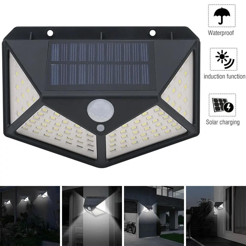 🥳2026 BESTSELLER✨Lampada solare da parete con sensore di movimento☀️140 LED ultra luminosi, sensore 120°, rileva movimenti da 3-10m. IP65 impermeabile, senza cavi, installazione semplice.