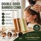 ✨️Compra 1 prendi 1 gratis🔥 🎋💇‍♀️Proteggi il tuo cuoio capelluto！Nutri i tuoi capelli！🎋Pettine a doppio lato in bambù con denti fini
