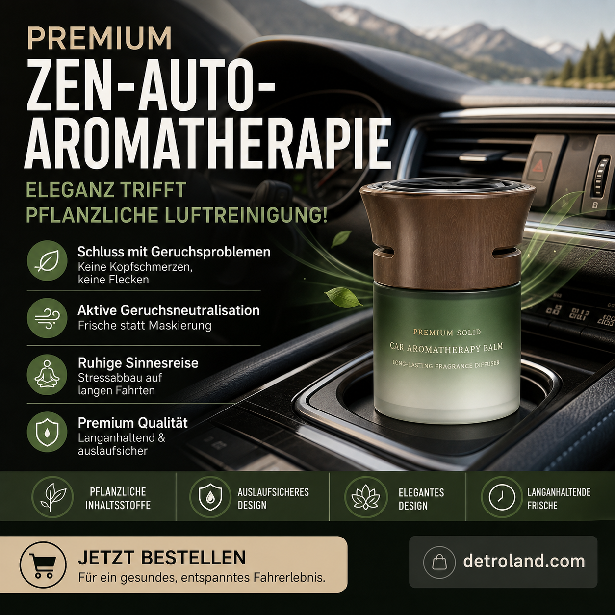 Hochwertiger, langanhaltender Aromatherapie-Lufterfrischer für das Auto🚗✨