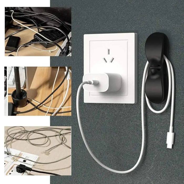 Organizzatori per Cavi Elettrici 2026 🔌 | Clip Avvolgicavo Adesive – Set da 3 o 6 Pezzi