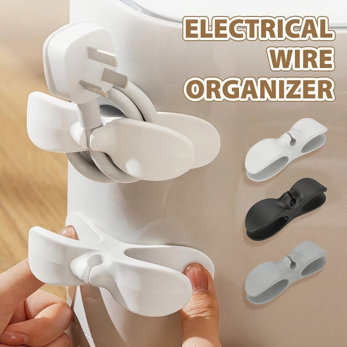 Organizzatori per Cavi Elettrici 2026 🔌 | Clip Avvolgicavo Adesive – Set da 3 o 6 Pezzi