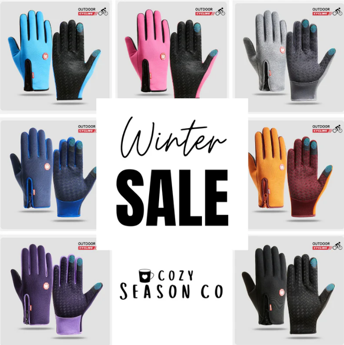 🧤✨ Guanti invernali touchscreen impermeabili antivento – Dì Addio alle mani gelate d'inverno! 🚫 Regolabili, antiscivolo, ideali per ciclismo e attività all'aperto ❄️