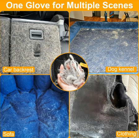 🐾🧤 Guanti elettrostatici per rimuovere i peli di animali domestici – Doppio lato, efficienti, in morbido silicone, lavabili e riutilizzabili (versatili per casa e auto)!