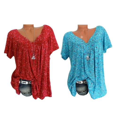 📢📢Sconto del 50%! ⏰T-shirt Estiva a Manica Corta con Stampa alla Moda