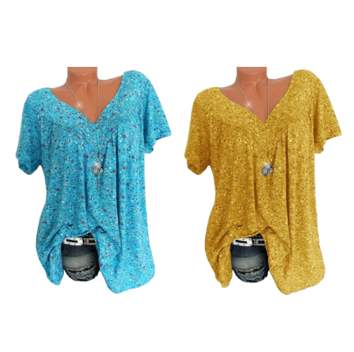 📢📢Sconto del 50%! ⏰T-shirt Estiva a Manica Corta con Stampa alla Moda