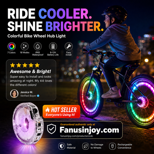 ⏳️Offerta a Tempo Limitato 50% di Sconto！💡🚴‍♀️Imperdibile per gli Appassionati di Ciclismo!🌃Illumina la Notte 🚴 Luce Colorata per Mozzo Ruota Bici