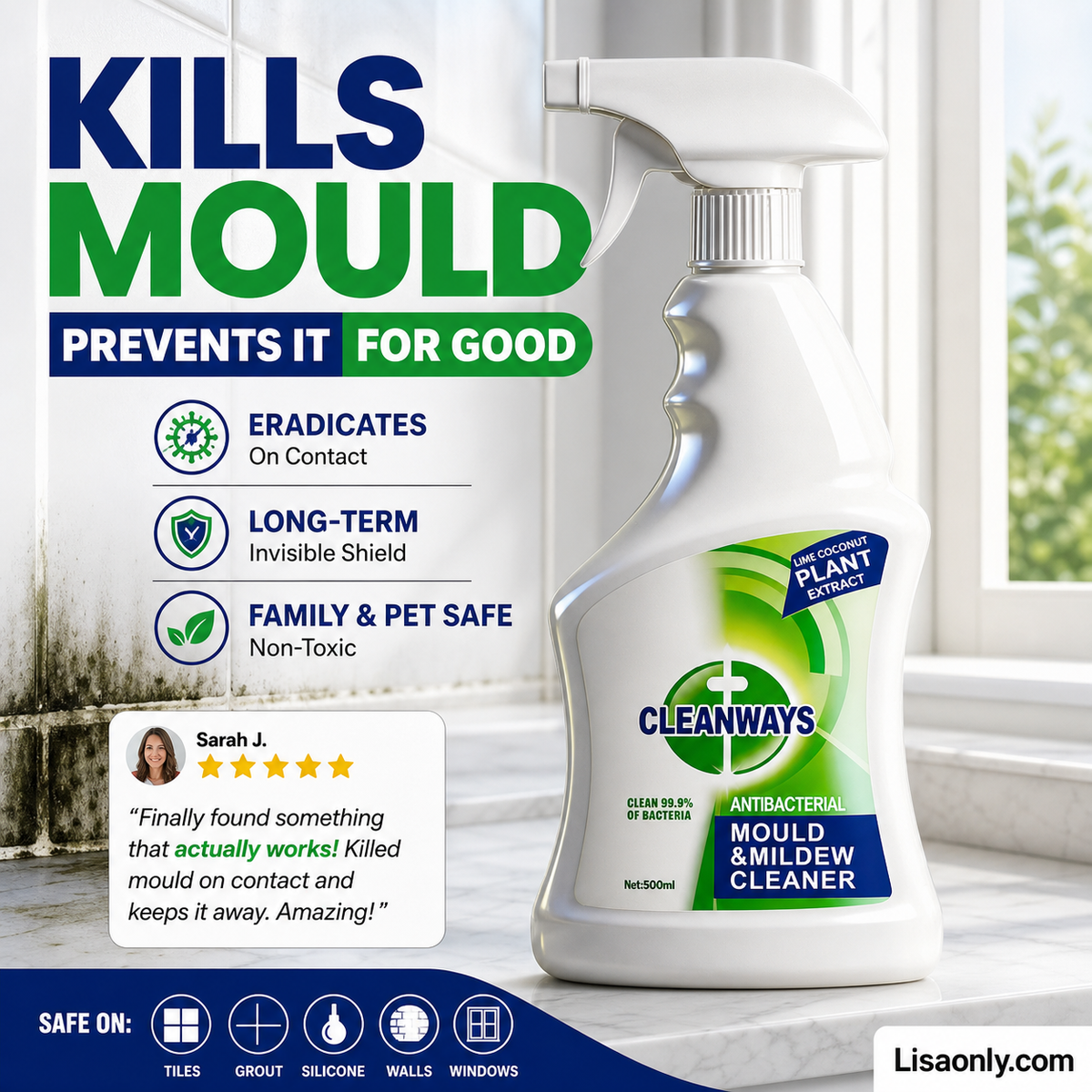 🔥2026 Bestseller🔥Spray Altamente Efficace Rimozione Muffa - Previene la Ricrescita della Muffa