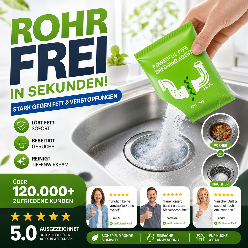 📢📢50% SCONTO!! ⏰🚿 Detergente per Tubi ad Alta Efficacia ⚡✨ Sblocca istantaneamente, adatto a tutti i tubi domestici!