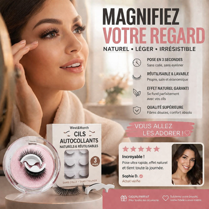 ✨ Saldi 2026 — Oltre 49.000 Venduti! 👀 Ciglia Finte Auto-Adesive Riutilizzabili — Senza Colla, Applicazione in 3 Secondi