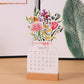 2024 Bloomy Flowers Desk Calendar-Christmas present