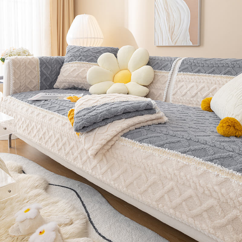 Nice gift*Anti slip fleece sofa cover