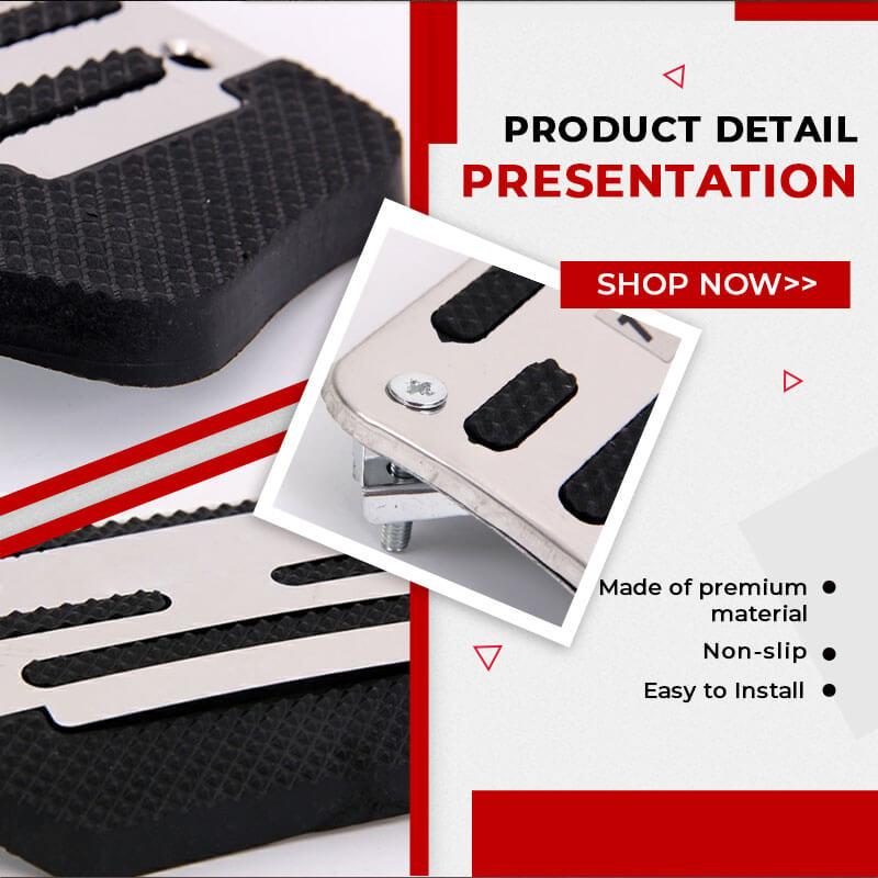 🚗 50% DI SCONTO! 🔥 Pedale Antiscivolo per Auto - Presa Sicura e Installazione Semplice, Previene lo Scivolamento del Piede per una Guida Sicura ⚡📦