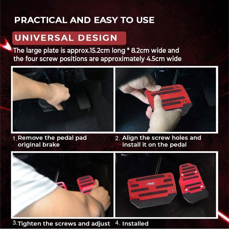 🚗 50% DI SCONTO! 🔥 Pedale Antiscivolo per Auto - Presa Sicura e Installazione Semplice, Previene lo Scivolamento del Piede per una Guida Sicura ⚡📦