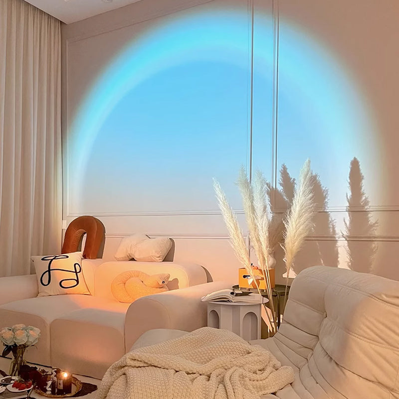 Faretto da soffitto con proiezione al tramonto/all'alba