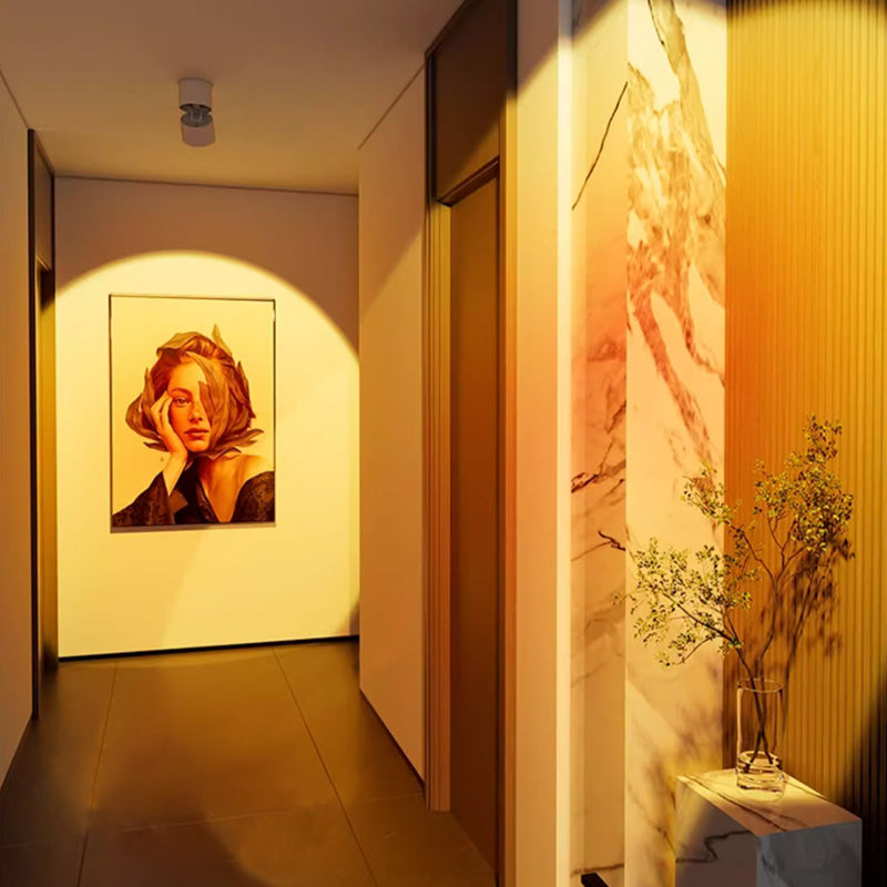 Faretto da soffitto con proiezione al tramonto/all'alba