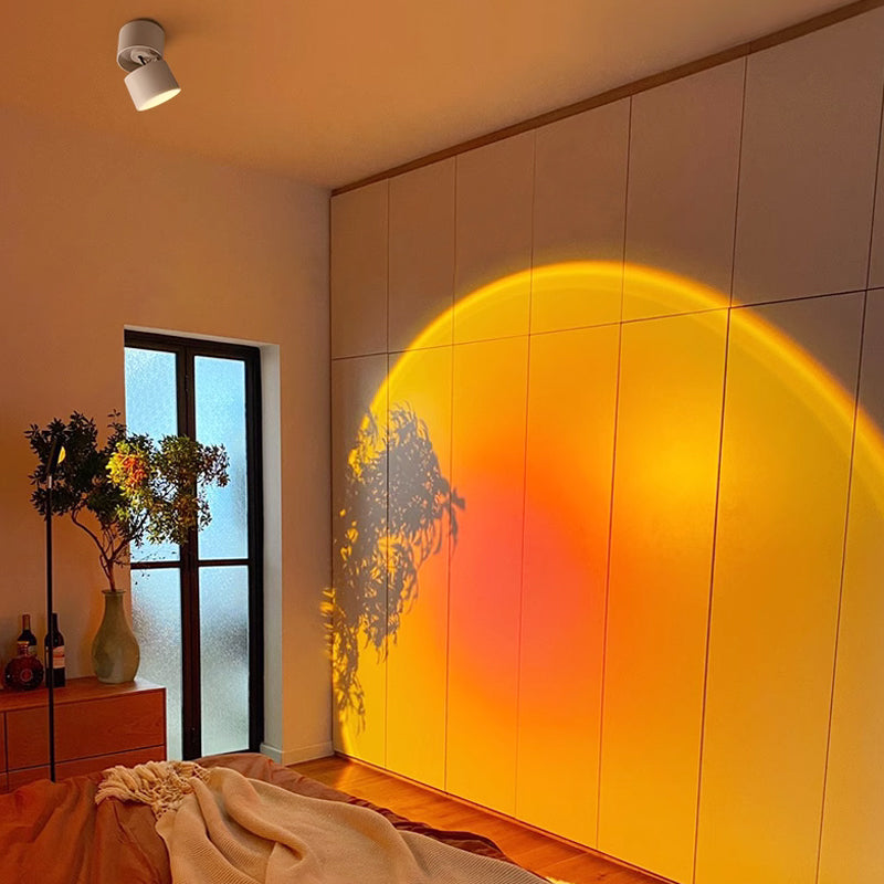 Faretto da soffitto con proiezione al tramonto/all'alba