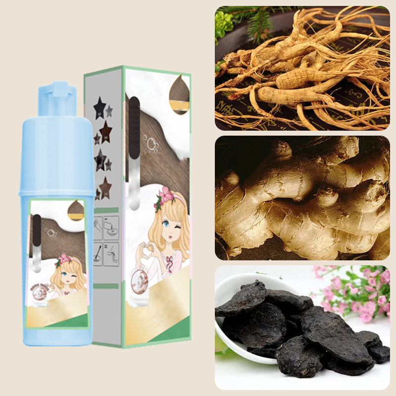 Tinta per capelli in schiuma a base di estratti vegetali naturali
