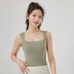 Women's Ice Silk Tank Top with No Trace Square Neck