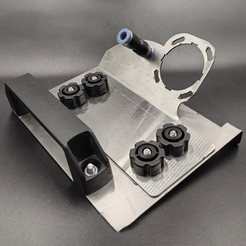 Supporto per smerigliatrice angolare per il taglio di smussi a 45° delle piastrelle