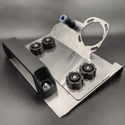 Supporto per smerigliatrice angolare per il taglio di smussi a 45° delle piastrelle