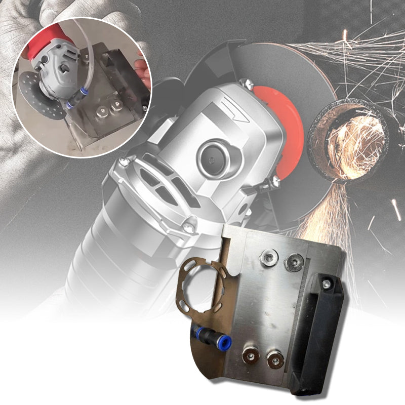 Supporto per smerigliatrice angolare per il taglio di smussi a 45° delle piastrelle